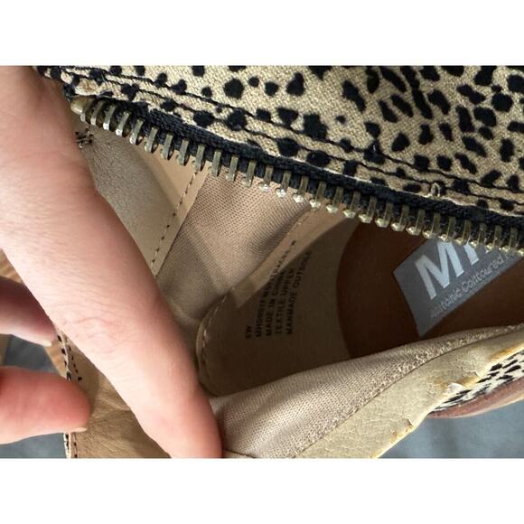 NEW‎ Mia Ankle Boots Tracee Leopard Animal Print Booties Western Size 6 WIDE - Picture 5 of 6